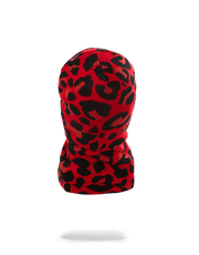 RED LEOPARD GOLD SHARK MOUTH SKI MASK