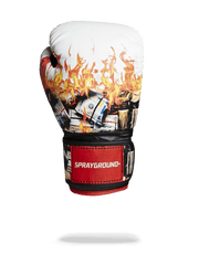 WHITE FIRE MONEY BOXING GLOVES