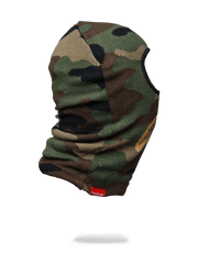 GOLD KNIT SHARK MOUTH SKI MASK