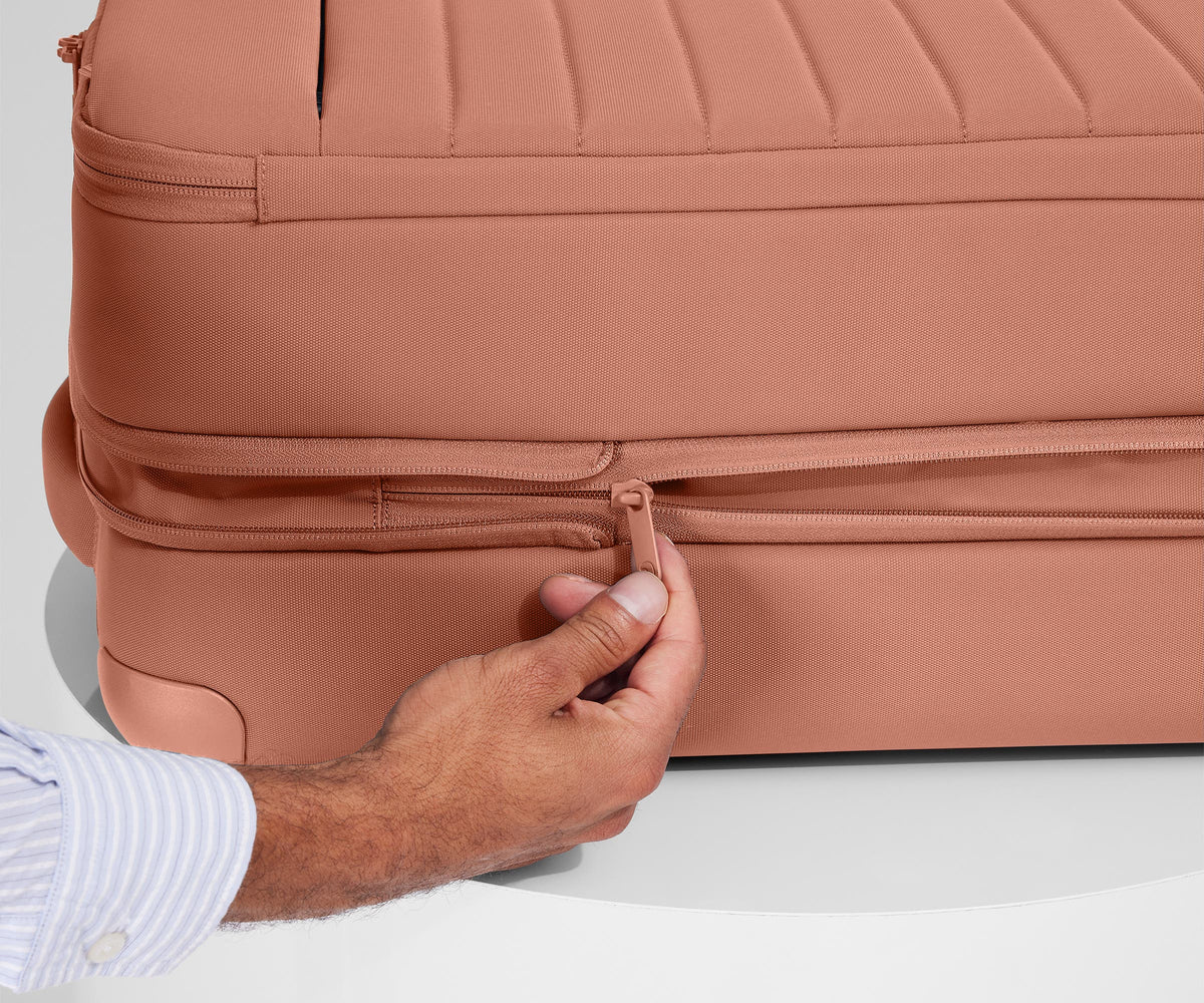Softside Bigger Carry-On in Clay Pink