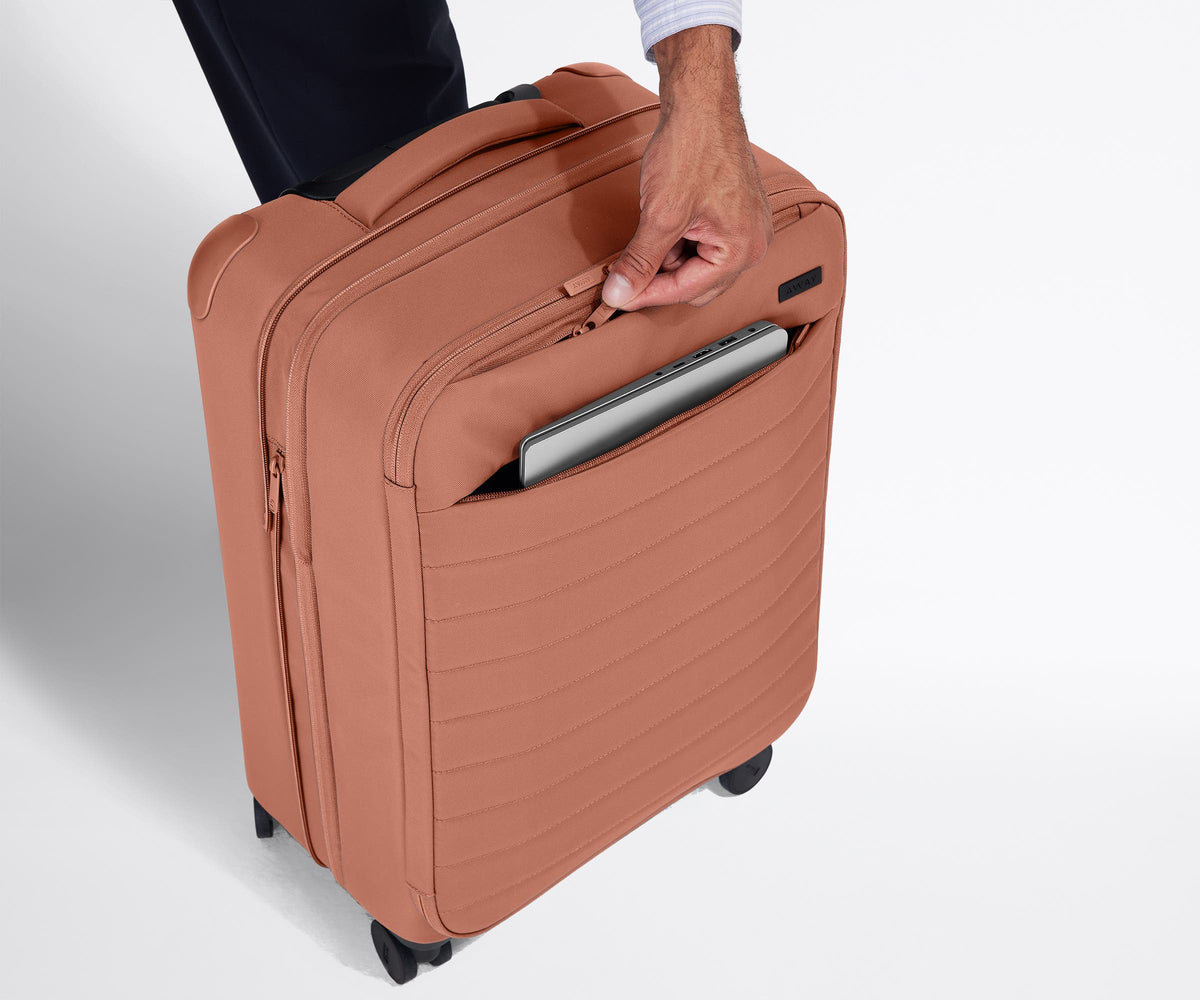 Softside Bigger Carry-On in Clay Pink