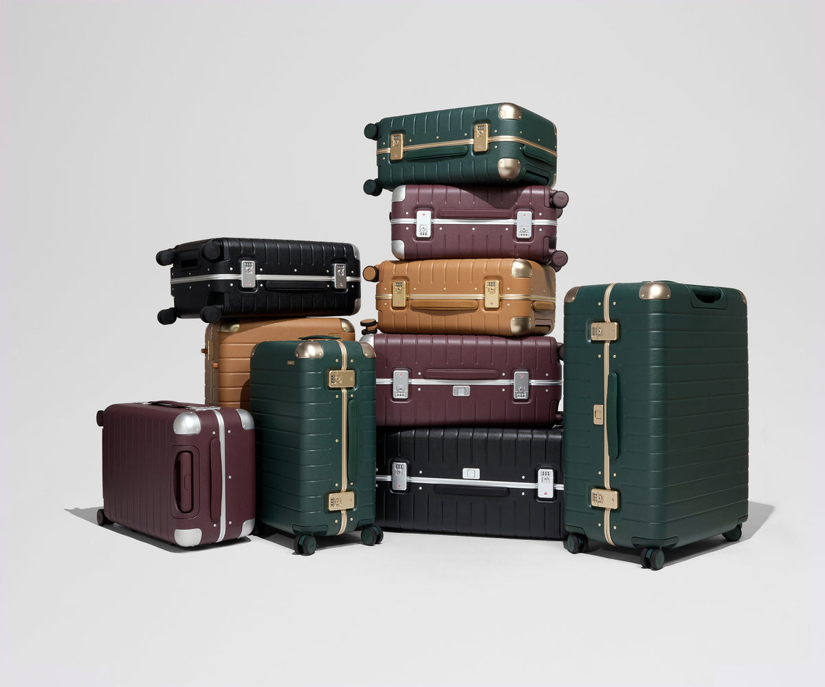 The Aluminum Edge Carry-On in Oxblood Red