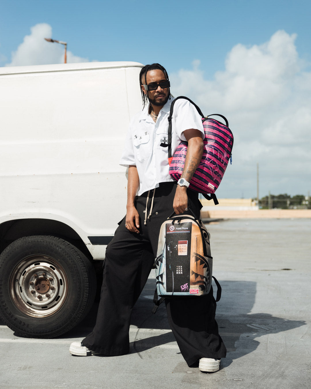 EXIT NYC PAYPHONE BACKPACK