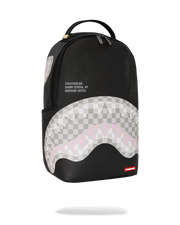 SHARK CENTRAL CREAM BLACK CHECK BACKPACK