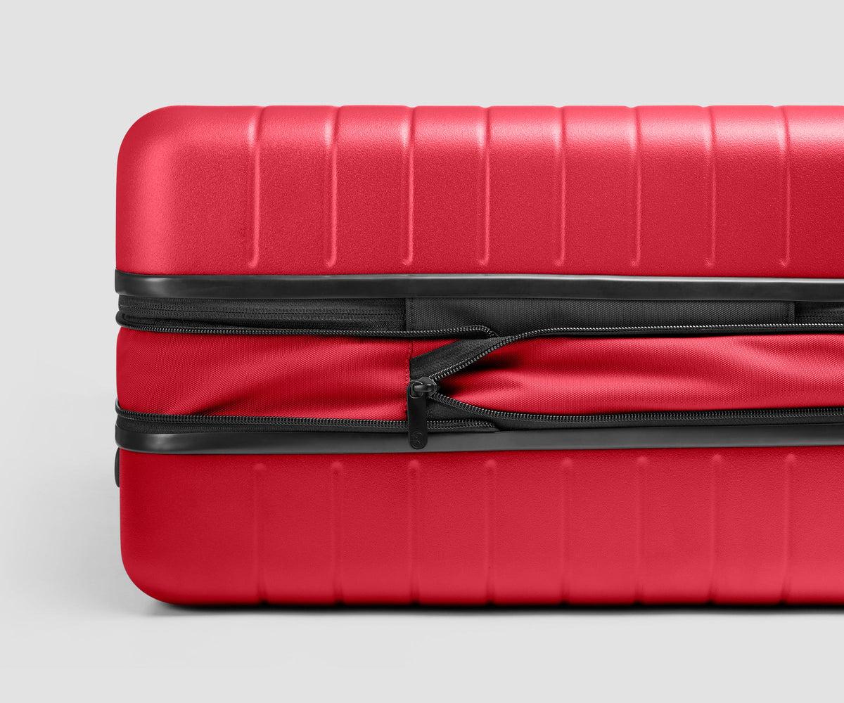 The Carry-On Flex 3 in Cherry Red