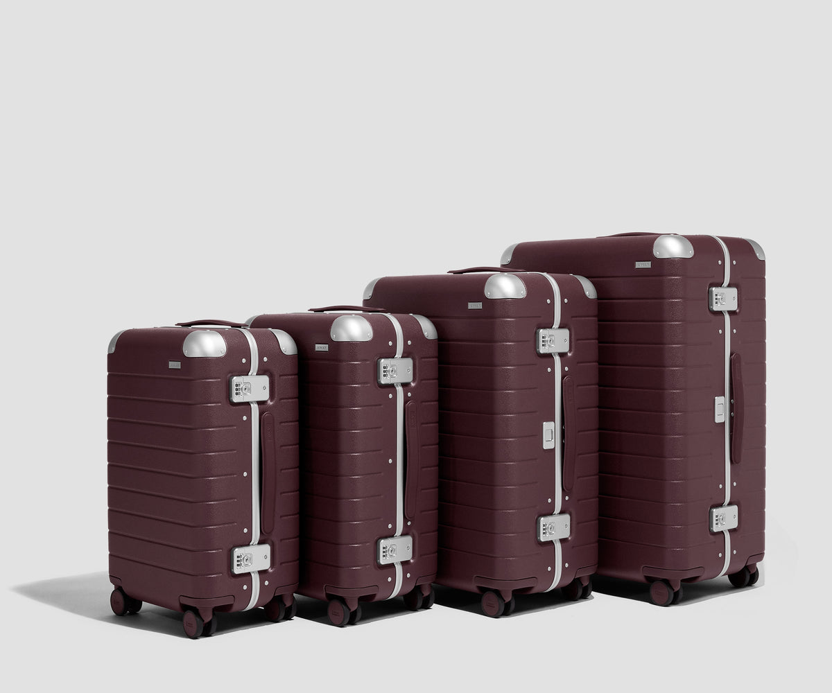 The Aluminum Edge Medium in Oxblood Red