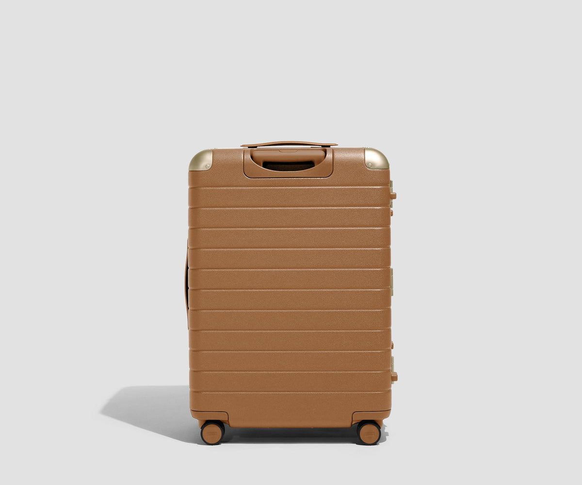 The Aluminum Edge Medium in Cognac Brown