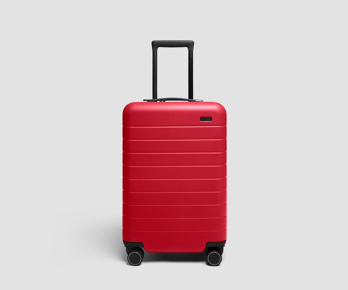 The Carry-On Flex 3 in Cherry Red