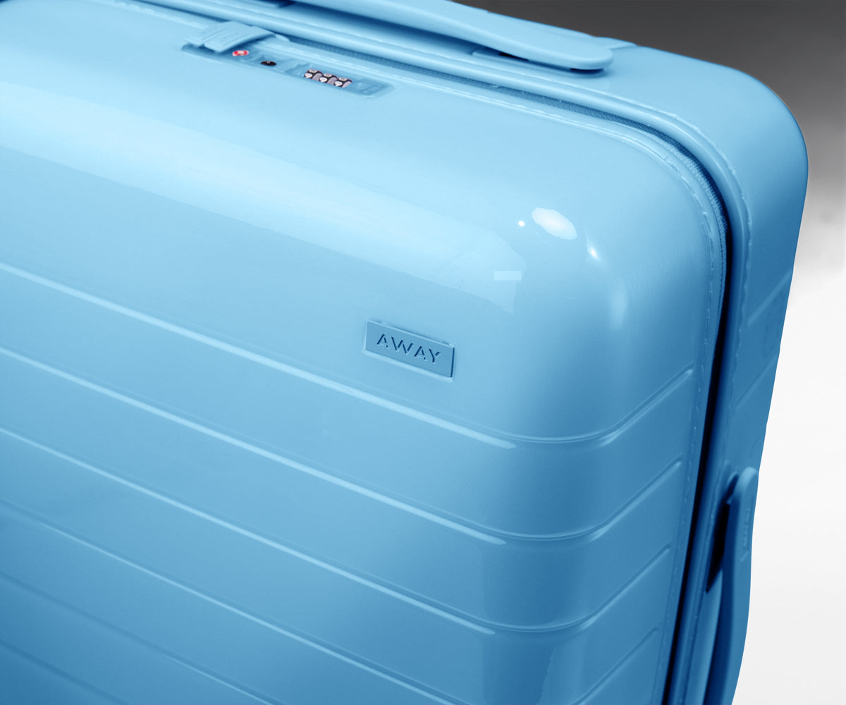 The Bigger Carry-On in Glazed Opal Blue
