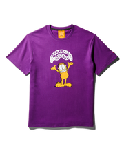 GARFIELD SHARKMOUTH GRAPHIC T-SHIRT (PURPLE)