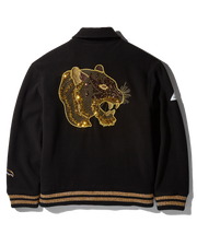 A.I.9 AFRICAN INTELLIGENCE GUILDED LEOPARD - SANDFLOWER COLLAB VARSITY JACKET