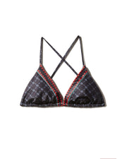 MIDNIGHT MONEY PATTERN BIKINI TOP