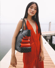 SHARK BITE SHARKS IN PARIS GRAY TOTE