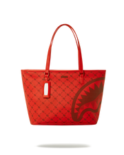 MONEY PATTERN BRICK TOTE
