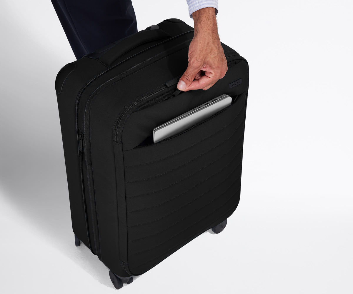 Softside Bigger Carry-On in Jet Black