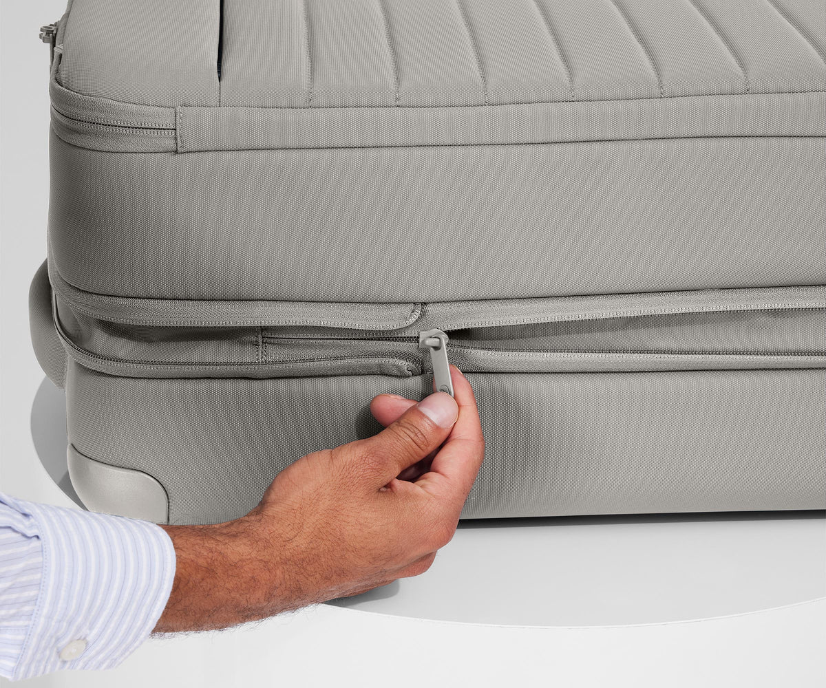 Softside Bigger Carry-On in Cloud Gray