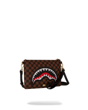 SAWTOOTH SHARKS IN PARIS CROSSOVER CLUTCH